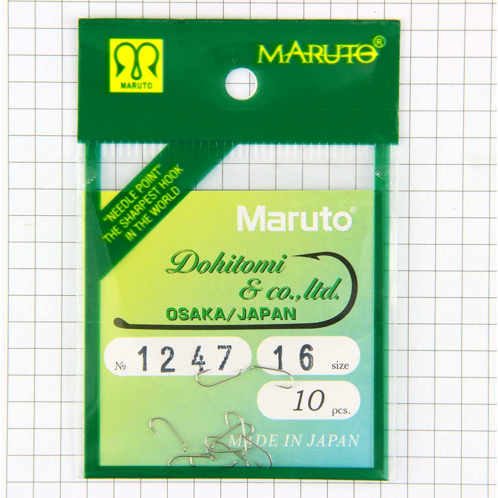 Крючки Maruto1247 TDE NI №14 (10шт.) мушиный