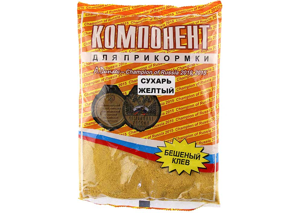 Прикормка "DUNAEV-КОМПОНЕНТ" 0,5кг Сухарь панир.,желтый