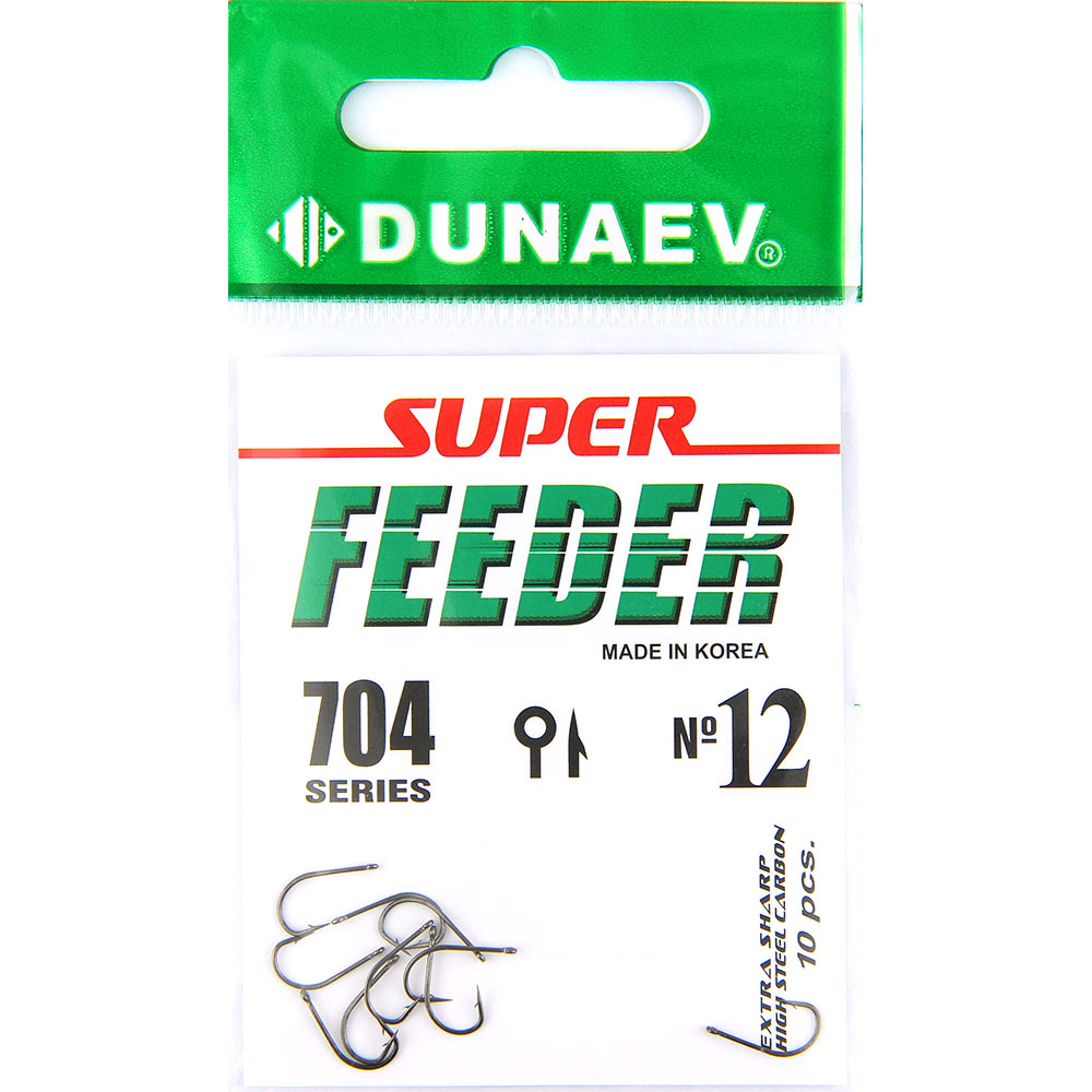 Крючок Dunaev Super Feeder 704 # 12 (упак.10шт)