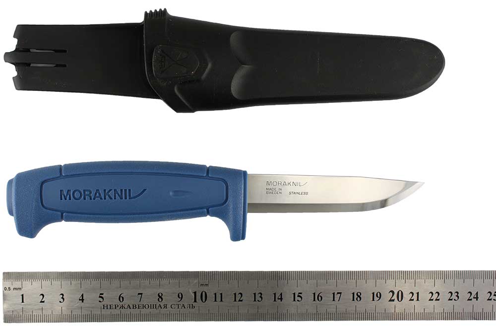 Нож Morakniv Basic 546, нерж.сталь, синяя ручка, 12241 (R37055)