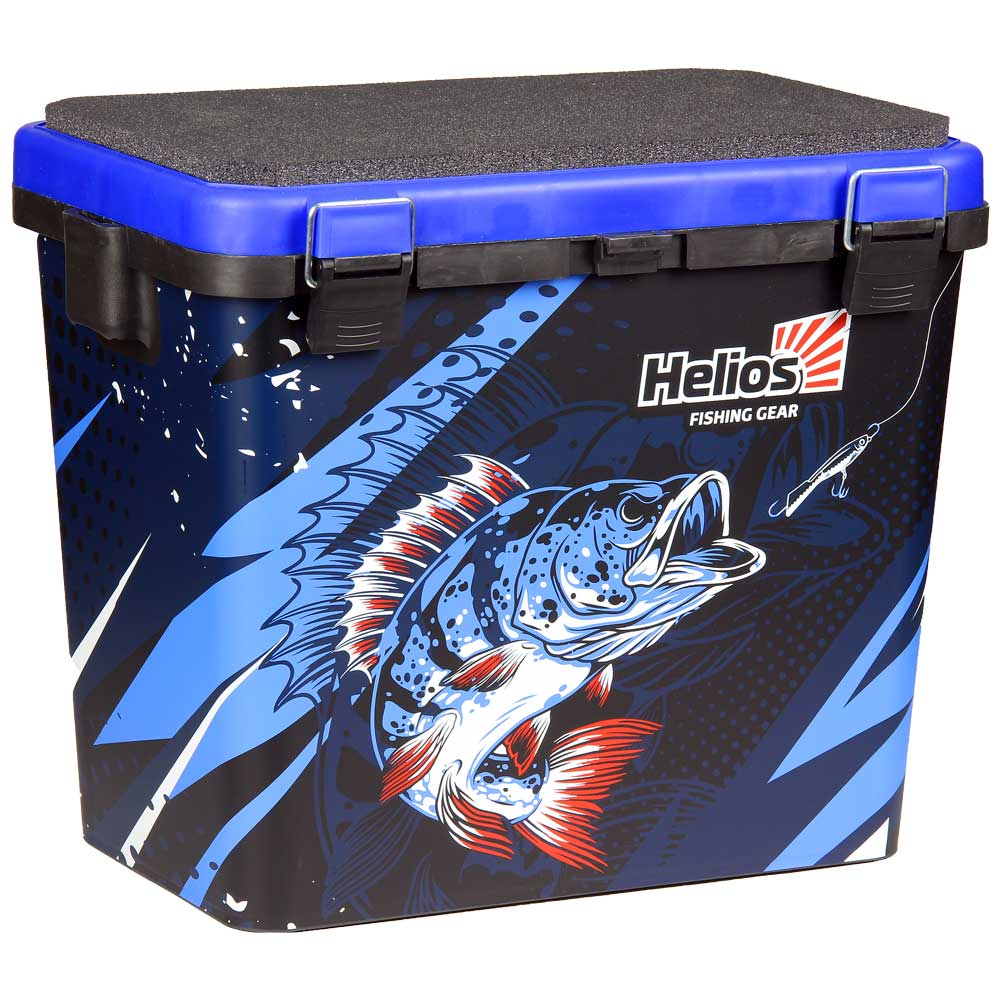Ящик рыболовный зимний ICE FISHING односекционный синий (HS-IB-19-IFB-1) Helios