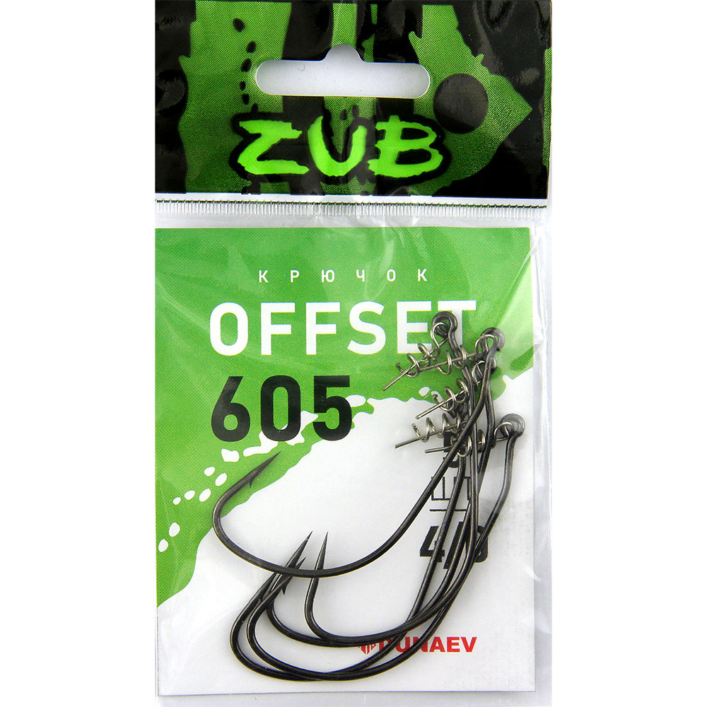 Крючок ZUB Offset 605 # 4/0 (упак. 5 шт)