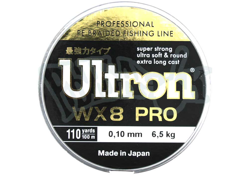 Леска плетенка ULTRON WX 8 PRO 100м(0.17мм) 12кг, хаки