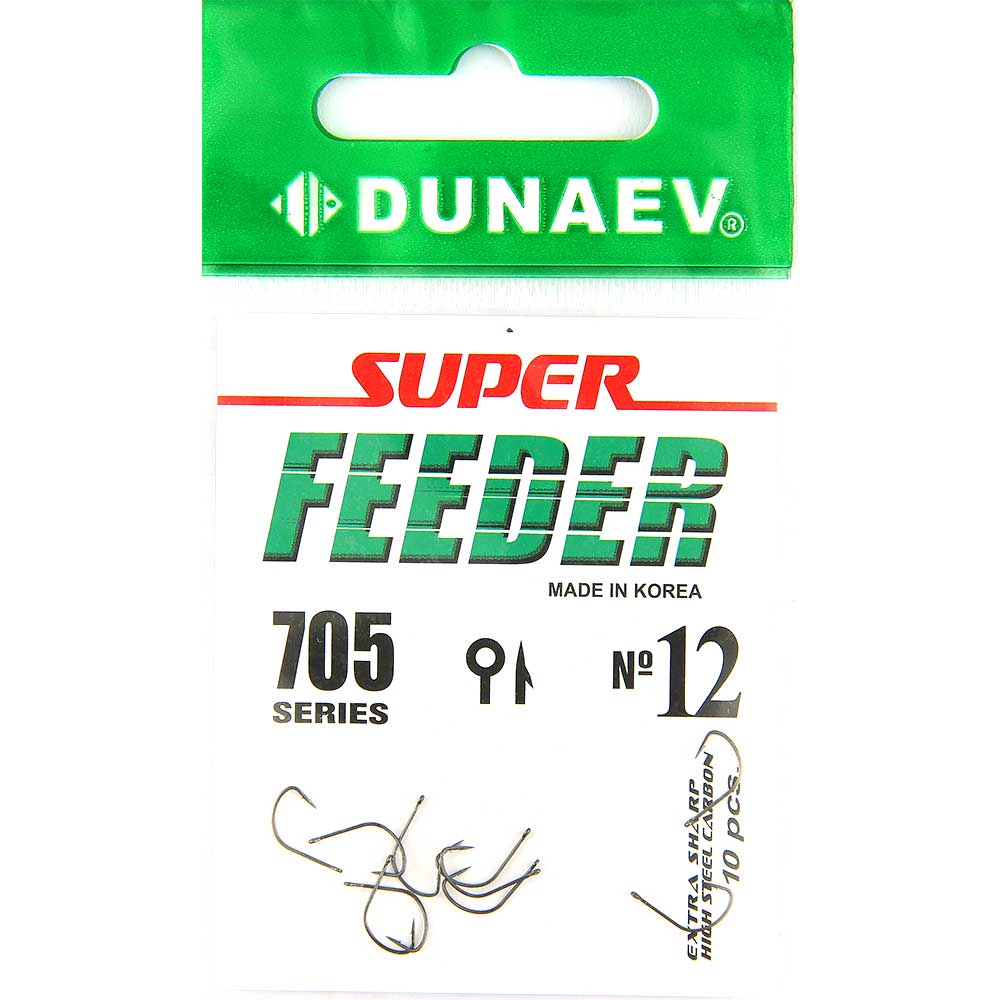 Крючок Dunaev Super Feeder 705 # 12 (упак. 10 шт)