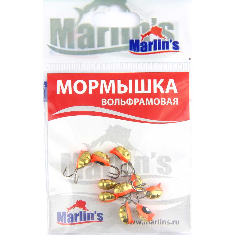 Мормышка вольфрам Marlin`s Вятская личинка-коза №3 (уп.10шт) 7101-200
