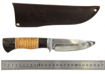 Нож Окский Сом ст.65х13  рукоять венге, береста, дюраль, фибра (6112)
