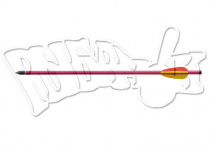 Стрела арбалетная алюминиевая МК-AL16R (красная), 44см