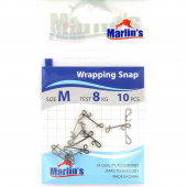 Застежка безузловая "Marlin's" Wrapping Snap size M уп.10шт. SH7011-001