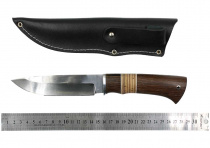 Нож Окский Рысь ст.65х13 рукоять венге, береста, дюраль, фибра.(5848)
