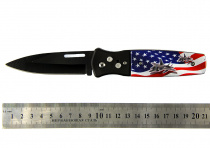 Нож складной метал пластик 21см