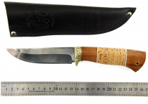Нож Окский Судак ст.95х18 рукоять венге, береста, дюраль, фибра 