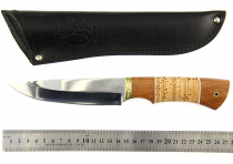 Нож Окский Тукан ст.95х18 рукоять венге, береста, дюраль, фибра 