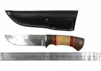 Нож Окский Бобр ст.65х13 ЭКСПО рукоять граб, вставка (4806)
