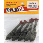 Рыбка поролоновая 6,5 см ч 14 кр.4 (HS-65-14) Helios 5шт./уп.