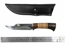Нож Окский Норка ст.65х13 рукоять венге, береста, дюраль, фибра.(5775)