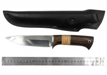 Нож Окский Сокол ст.65х13 рукоять венге, береста, дюраль, фибра.(5949)