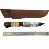 Нож Окский Тукан ст.65х13  граб, венге дюраль береста