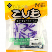 Приманка ZUB-KLOP  19мм-20шт, (цвет 610) фиолетовый с блестками